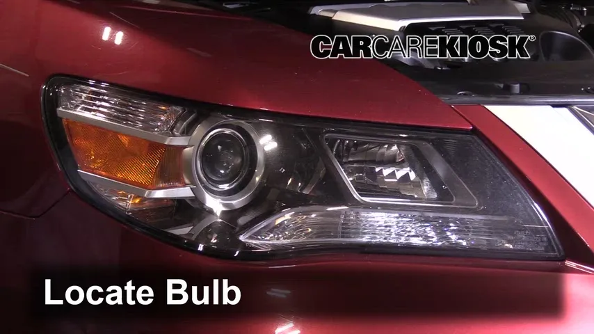 2009 Acura RL 3.7L V6 Lights Highbeam (replace bulb)